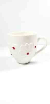 2004 Starbucks Embossed Red Holly Poinsettia CHRISTMAS Coffee Cup Mug  - Sold on eBay Nov, 25th 2019 for $19.00