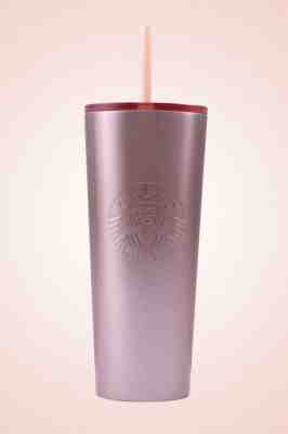 Starbucks 2019 Holiday Season GLITTER GRADIENT PINK Rose Gold COLD CUP (24 OZ) - Sold on eBay Nov, 25th 2019 for $44.99