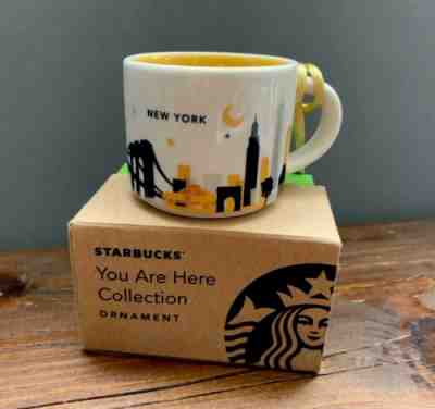 NIB STARBUCKS Ornament NEW YORK CITY YOU ARE HERE City Collection Discontinued - Sold on eBay Nov, 25th 2019 for $15.00