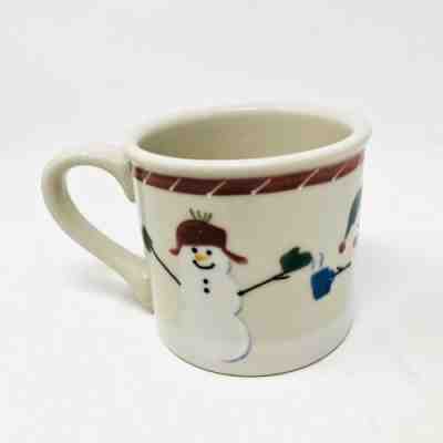 Hartstone Starbucks Barista Mug Snowmen Winter Stoneware 12 oz. Coffee Cup  - Sold on eBay Nov, 25th 2019 for $19.99