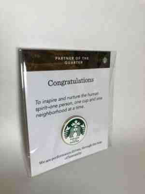 STARBUCKS PARTNER OF THE QUARTER ROUND LAPEL HAT PIN - Sold on eBay Nov, 25th 2019 for $25.00