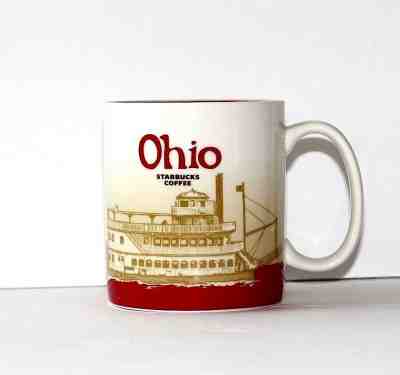 STARBUCKS Coffee Collectors 16oz Mug Cup OHIO 2009 Series Paddle Boat Lake Erie  - Sold on eBay Nov, 25th 2019 for $15.00