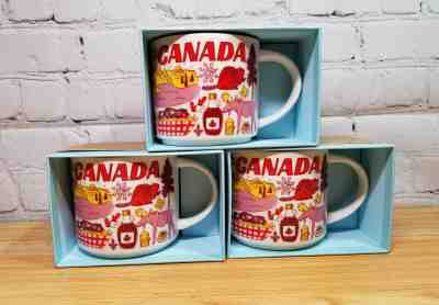 3 x Starbucks Been There series 14 oz Canada theme mugs - Sold on eBay Nov, 25th 2019 for $26.00