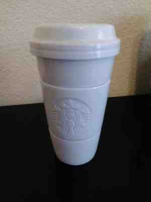 Starbucks White Mermaid Logo Ceramic 4 Piece Tumbler Stack Cups/Bowls - Sold on eBay Nov, 25th 2019 for $24.99