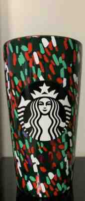 Starbucks Holiday 2019 Green Confetti Christmas Ceramic Tumbler W/Lid - Sold on eBay Nov, 25th 2019 for $27.00