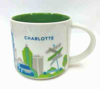 Starbucks You Are Here Collection 14 oz Charlotte Mug Coffee North Carolina 2014 - Sold on eBay Nov, 25th 2019 for $15.00