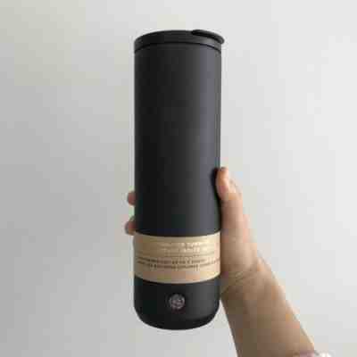 2019 Starbucks Matte Black FlipTop Vacuum Insulated Tumbler 20 Oz - Sold on eBay Nov, 25th 2019 for $69.99