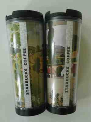 2 Starbucks Coffee Tumbler Czech Republic Artist Designer Joseph Lada - Sold on eBay Nov, 25th 2019 for $59.99
