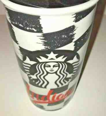 Starbucks Special Indiana RACING "Checkered Flag” Ceramic Tumbler (NEW)  - Sold on eBay Nov, 26th 2019 for $37.99