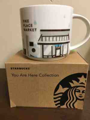 Starbucks Pike Place Market Seattle Washington 2017 You Are Here 14fl Oz Mug - Sold on eBay Nov, 26th 2019 for $19.50
