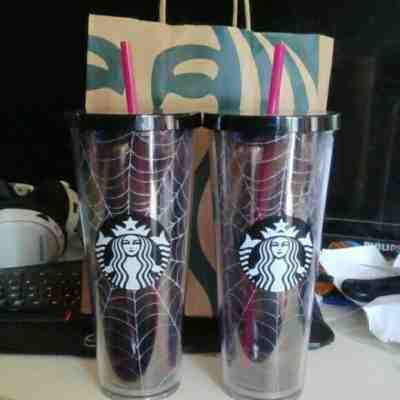 Starbucks Fall 2019 Spiderweb Halloween Tumbler Limited Edition Brand New - Sold on eBay Nov, 26th 2019 for $30.00