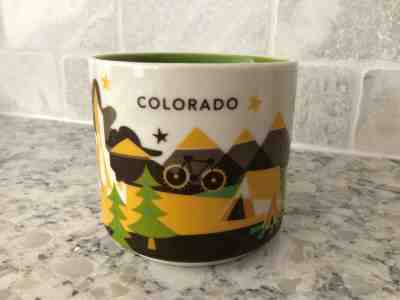 New STARBUCKS Colorado You Are Here Collection Coffee Cup Mug Large Green NO BOX - Sold on eBay Nov, 26th 2019 for $22.99