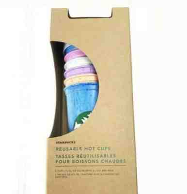 Starbucks Coffee Reusable Hot Cups Variety 6 Pack New - Sold on eBay Nov, 26th 2019 for $15.00