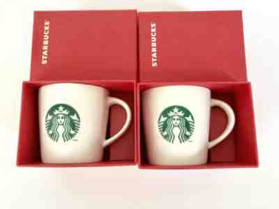 Pair STARBUCKS Demitasse Mugs Espresso Cups 3fl.oz Siren Mermaid 2014 NEW IN BOX - Sold on eBay Nov, 26th 2019 for $24.30
