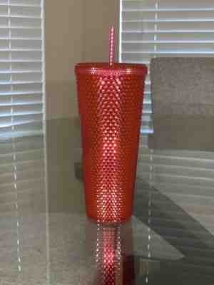 Starbucks Christmas 2019 - Neon Pink Studded 24 OZ Cold Cup - Sold on eBay Nov, 26th 2019 for $16.00