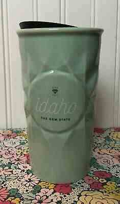 NEW STARBUCKS IDAHO THE GEM STATE CERAMIC TRAVEL TUMBLER MINT! TAGS NWT - Sold on eBay Nov, 26th 2019 for $42.99