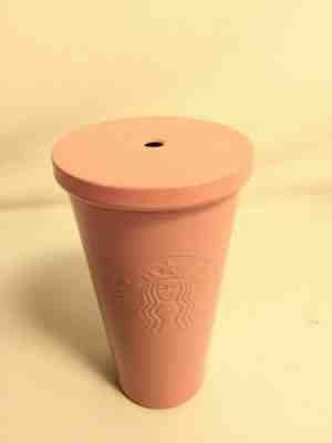 Starbucks Pink Metal 16 Oz Logo Mug Cup Tumbler With Cap - Sold on eBay Nov, 26th 2019 for $24.99