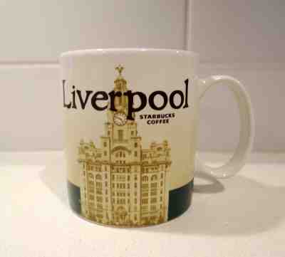 Starbucks Liverpool Mug Icon Royal Liver Building Mersey Ferry  - Sold on eBay Nov, 26th 2019 for $38.00