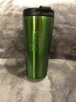Starbucks Green Mermaid Tumbler 2014 Siren Stainless Steel 16 oz EUC - Sold on eBay Nov, 25th 2019 for $24.99