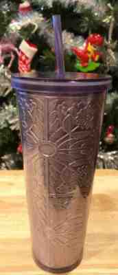 STARBUCKS PURPLE HOLIDAY TUMBLER CUP 24oz - Sold on eBay Nov, 25th 2019 for $34.00
