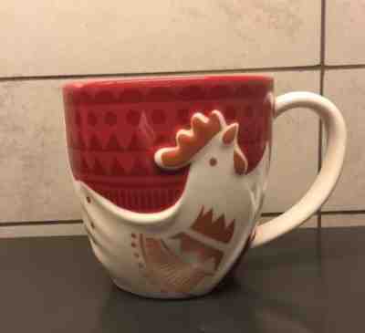 New China 2017 Starbucks Chinese New Year Rooster Limited Edition Mug 12oz - Sold on eBay Nov, 25th 2019 for $25.00