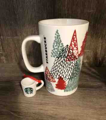 Starbucks 2018 Holiday Christmas Tree Retro Latte Mug And  Ornament NEW 16 Fl Oz - Sold on eBay Nov, 25th 2019 for $18.99
