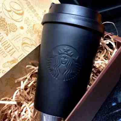Japan Starbucks Stainless steel ToGo logo tumbler matte black 12oz - Sold on eBay Nov, 25th 2019 for $36.80