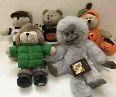 5 Starbucks Bearista bear plush stuffed Wildlife Collectibles Halloween Mangabey - Sold on eBay Nov, 25th 2019 for $34.99