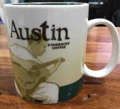 Starbucks Austin Global Icon Collector Series Coffee Mug City Guitar 16 oz 2012 - Sold on eBay Nov, 24th 2019 for $22.00