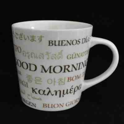 Starbucks Good Morning Different Languages Coffee Mug Cup 16 fl oz 2007 - Sold on eBay Nov, 24th 2019 for $16.95