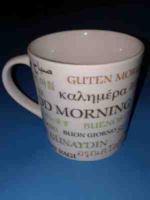  Starbucks 2007 Coffee Tea Ceramic 16 Ounces Mug  Good Morning In Diff Languages - Sold on eBay Nov, 24th 2019 for $22.99