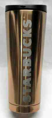 Starbucks Hi-Shine Travel Tumbler, Copper Tone Stainless Steel, 12 oz, Lid, Exc. - Sold on eBay Nov, 24th 2019 for $18.00