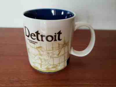 Starbucks Detroit Coffee Cup Collector Series City Icon Mug 2012 16oz - Sold on eBay Nov, 24th 2019 for $19.99