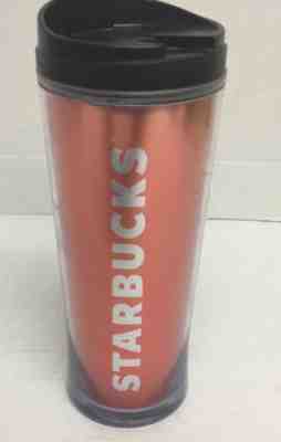 Starbucks RARE Matte Metal Tumbler Travel Coffee Cup Mug w/ Lid 2015 16oz PINK - Sold on eBay Nov, 24th 2019 for $19.88
