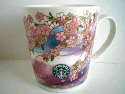 Starbucks Sakura Mug 2011 Cherry Blossoms Pink White - Sold on eBay Nov, 24th 2019 for $65.00