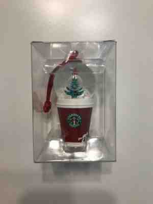 Starbucks 2006 Holiday Snow Globe Red Coffee Cup Christmas Ornament Tree - Sold on eBay Nov, 24th 2019 for $26.99