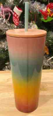 STARBUCKS 2019 COLD CUP STAINLESS STEEL OMBRE RAINBOW PRIDE TUMBLER 24 FESTIVAL - Sold on eBay Nov, 24th 2019 for $33.00