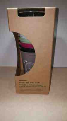 Starbucks Halloween Reusable Cup Set 6 Cups 6 Lids  - Sold on eBay Nov, 24th 2019 for $15.00
