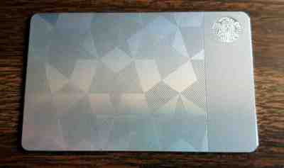 2012 Starbucks Stainless Steel Limited Edition Card - $0 Balance - Sold on eBay Nov, 24th 2019 for $255.00