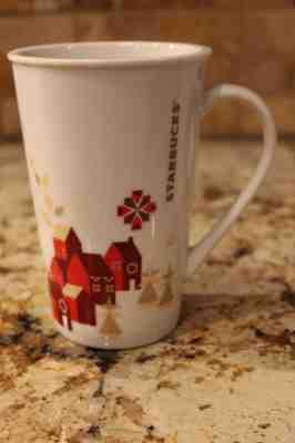 Starbucks Red Houses Winter Village Holiday Christmas Coffee Mug-22 oz - 6" TALL - Sold on eBay Nov, 24th 2019 for $16.00