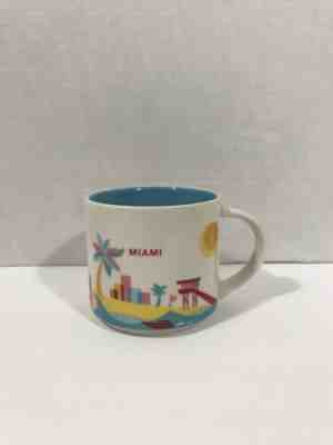 Starbucks MIAMI Mug You Are Here YAH Florida Blue 14oz - Sold on eBay Nov, 24th 2019 for $20.99