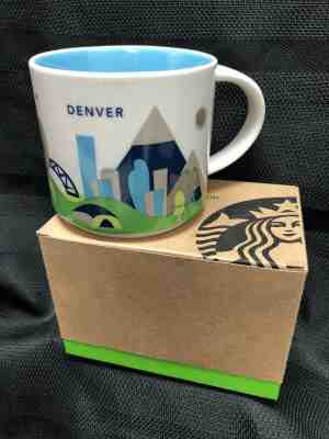 NEW Starbucks Oversize Coffee Mug You Are Here Collection DENVER 14oz - Sold on eBay Nov, 23rd 2019 for $27.99