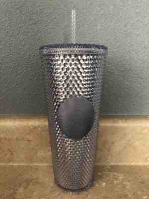 NEW STARBUCKS 2019 Venti Bling Platinum  Studded Cold Cup Tumbler WINTER HOLIDAY - Sold on eBay Nov, 23rd 2019 for $24.99