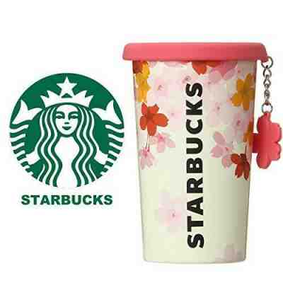 STARBUCKS JAPAN 2019 Sakura Series Yoh Silicon Lid Stainless Cup Charm Set of 2 - Sold on eBay Nov, 27th 2019 for $95.00