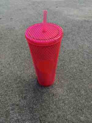 NEW Starbucks Venti Platinum Pink Stud Tumbler Cup 2019 Holiday Christmas - Sold on eBay Nov, 27th 2019 for $31.35