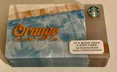 100 X Starbucks Card Orange County OC 2014 Lot!SALE!!Brand New! - Sold on eBay Nov, 27th 2019 for $15.00