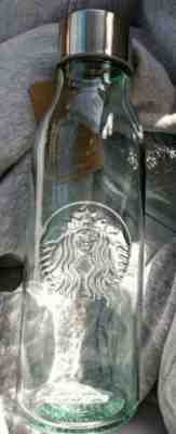 *LAST ONE* Starbucks 20oz Recycled Glass Water Bottle! Made in Spain. Free Ship! - Sold on eBay Nov, 27th 2019 for $33.99