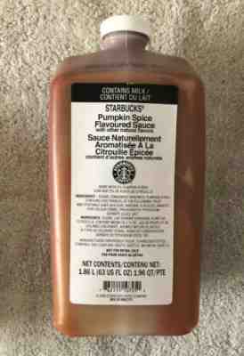 Starbucks Pumpkin Spice Latte Sauce 63oz Authentic PSL Syrup April 2020 - Sold on eBay Nov, 27th 2019 for $72.60