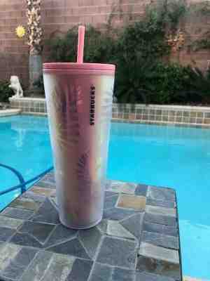 New 2019 Starbucks Pink Pine Cone Winter Holiday Tumbler 24oz - Sold on eBay Nov, 27th 2019 for $31.00