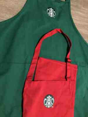 Starbucks Holiday Apron Bundle - RED APRON NEVER WORN - Sold on eBay Nov, 27th 2019 for $41.00